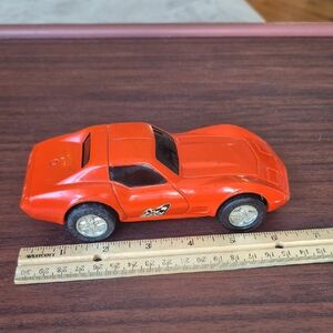 Vintage Tonka Bright Orange Chevy Corvette Metal. Made In Japan